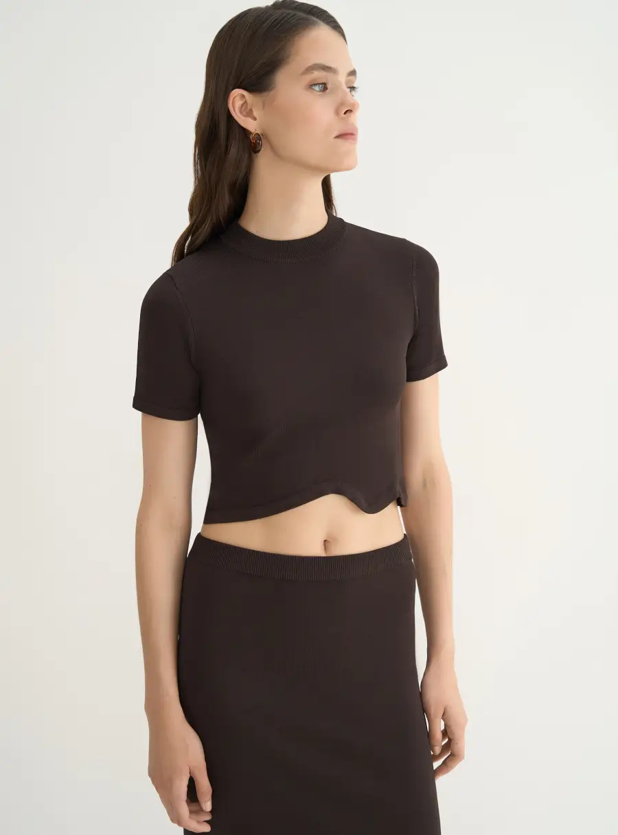 Футболка женская, укороченная, Midian