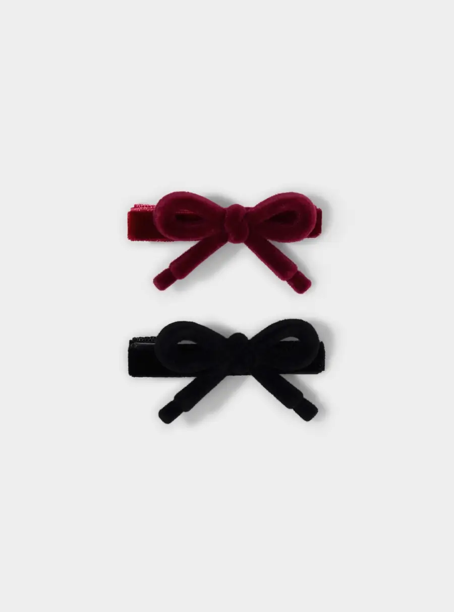 Заколка для волос, 6 см, 2 шт, Бант, Hair velvet