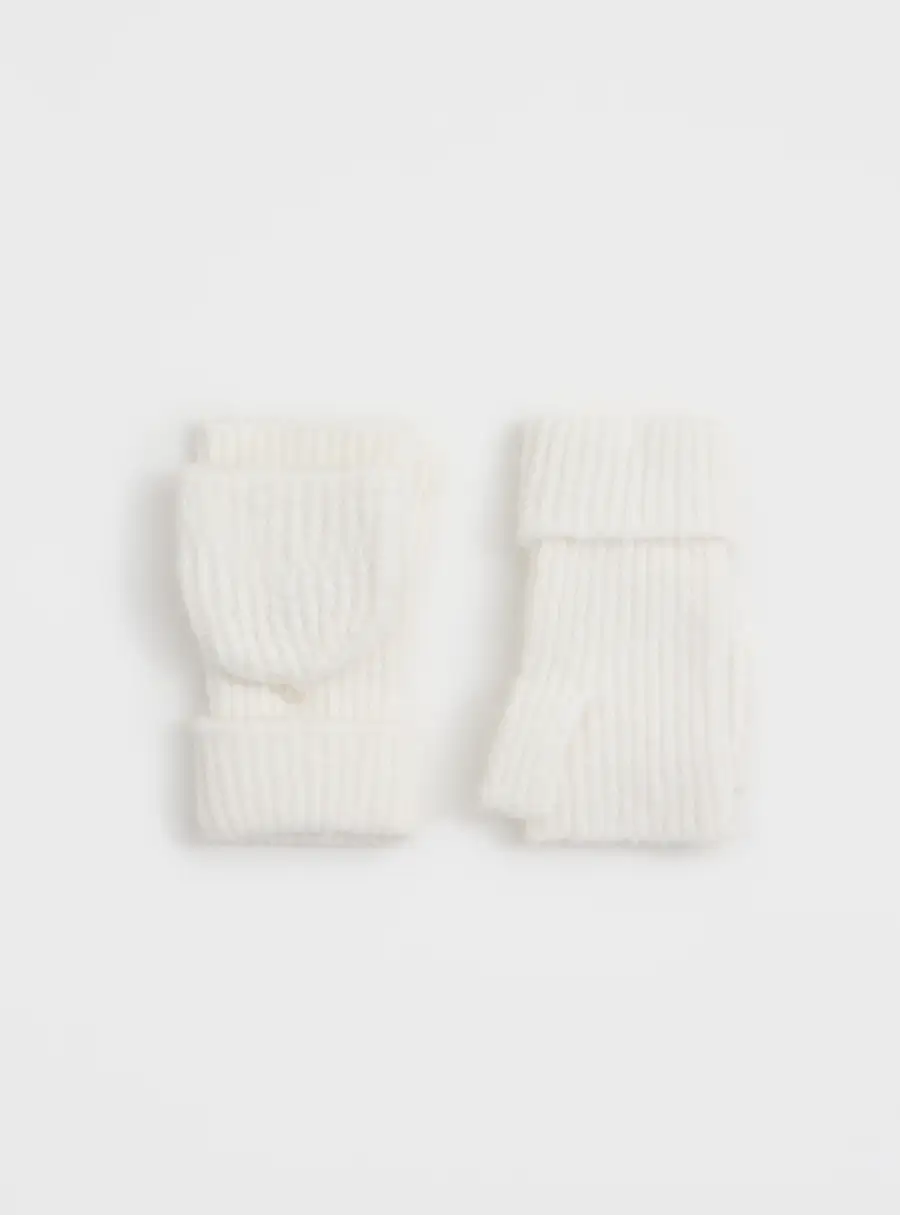 Варежки женские, Knitting fuzz