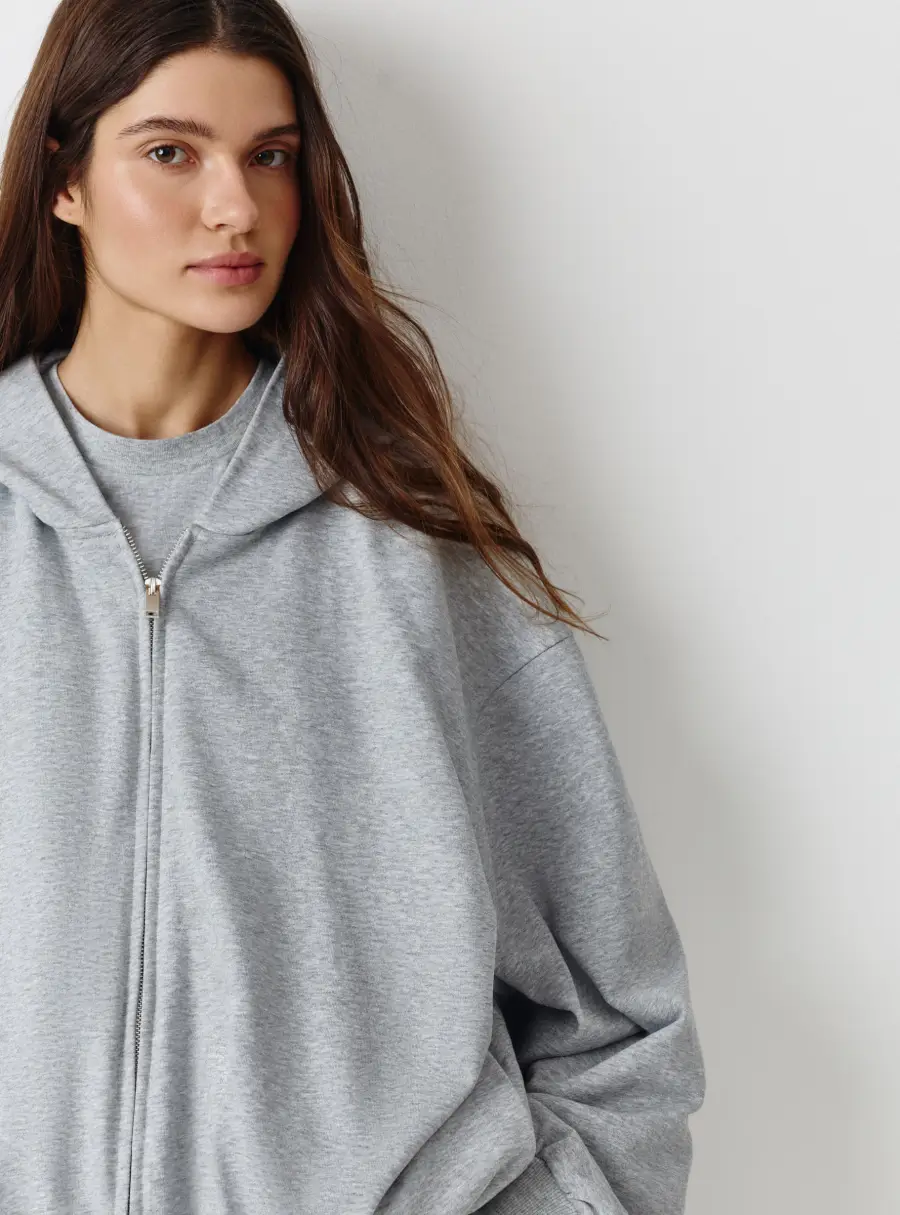 Толстовка женская, серая, Blanca