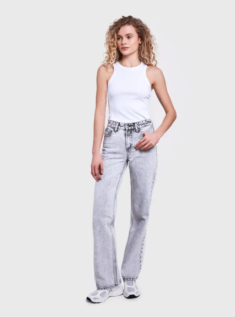 Джинсы женские, со средней посадкой, Delmis